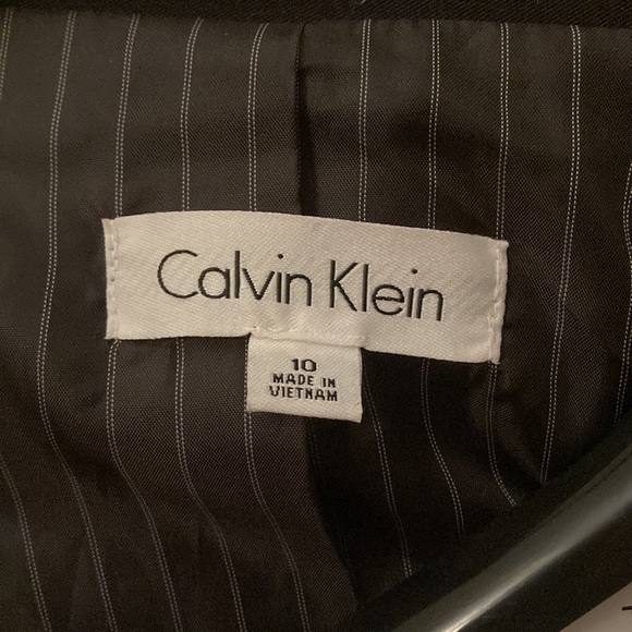 Calvin Klein Women's blazer suit jacket top black size 10 - Picture 2 of 8